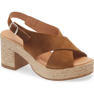 Cordani Marianne Slingback Platform Sandal In Brown