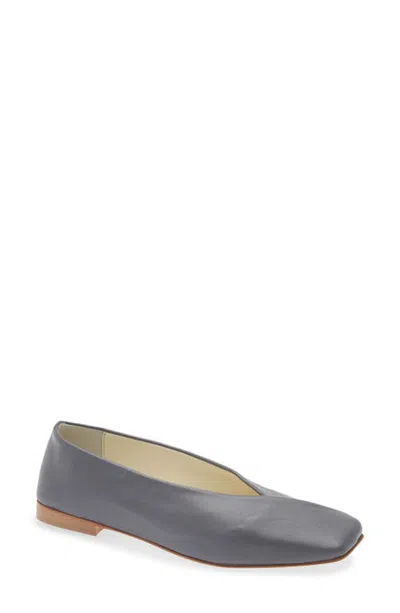 Cordani Marissa Leather Ballet Flat In Gray