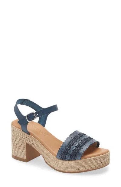 Cordani Markelle Espadrille Ankle Strap Platform Sandal In Blue