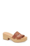 Cordani Marley Platform Slide Sandal In Cuero