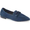 Cordani Miriam Pointed Toe Loafer In Blue