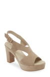 Cordani Taylin Platform Sandal In Tortora Suede