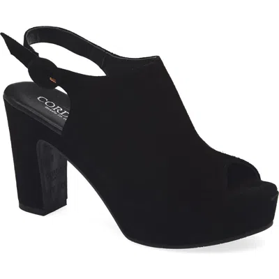 Cordani Tess Slingback Platform Sandal In Black