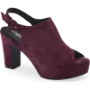 Cordani Tess Slingback Platform Sandal In Burgundy