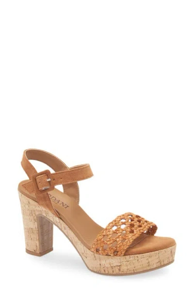 Cordani Tracy Ankle Strap Platform Sandal In Brown