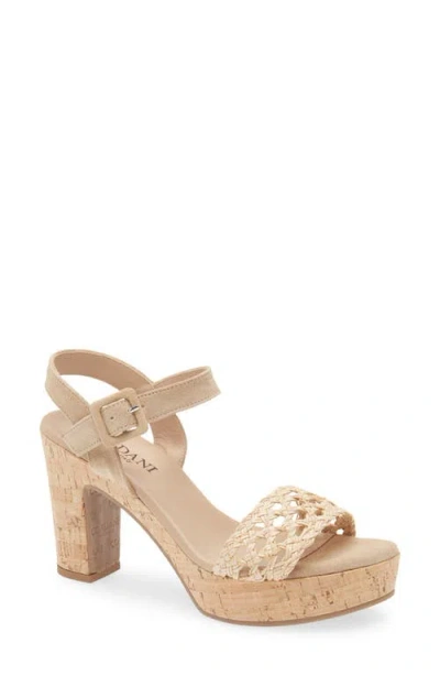 Cordani Tracy Ankle Strap Platform Sandal In Neutral
