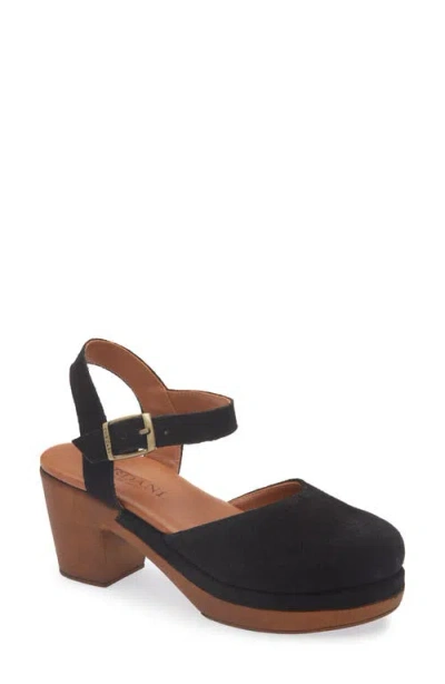 Cordani Warner Ankle Strap Platform Clog In Black