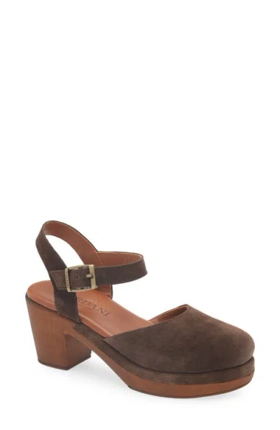 Cordani Warner Ankle Strap Platform Clog In Brown