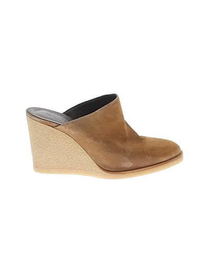 Pre-owned Cordani Wedges In Tan