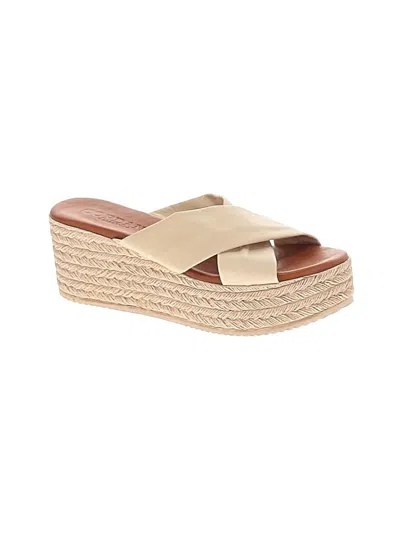 Pre-owned Cordani Wedges In Tan