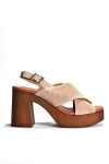 Cordani Wendy Wood-bottom Heels In Beige