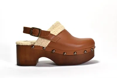 Cordani Wenna Clog In Cuoio Leather In Multi