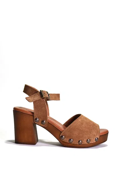 Cordani Willa Wood-bottom Heels In Brown