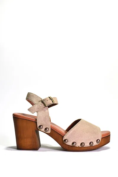 Cordani Willa Wood-bottom Heels In Pink