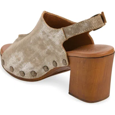 Cordani Winnie Shimmer Slingback Platform Sandal In Neutral