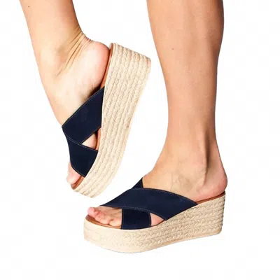 Cordani Women's Bella Sandals In Navy Suede In Blue