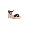 Cordani Women's Ember Criss-cross Suede Espadrille In Navy
