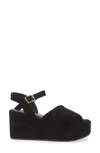 Cordani Jenna Platform Wedge Sandal In Black