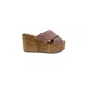 Cordani Women's Jenny Raffia Wedge In Rosa