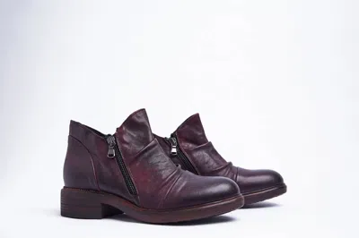 Cordani Women's Parnell Ankle Boot In Burgundy Leather In Multi