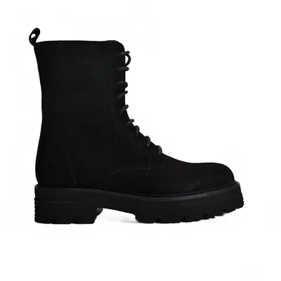 Cordani Women's Payton Lace-up Boot In Black Suede