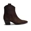 Cordani Women's Penny Bootie In Brown Suede In Multi