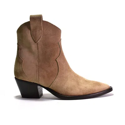 Cordani Women's Penny Boots In Sabbia Suede In Brown