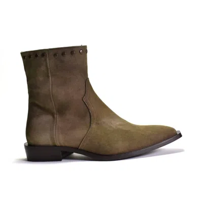 CORDANI WOMEN'S PIPER WESTERN ANKLE BOOT IN TORTORA SUEDE