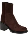Cordani Brennen Genuine Suede Block Heel Bootie In Gold