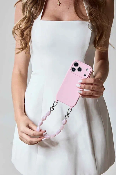 Cordée Cases Aurelia Phone Case And Chain Set In Blush At Urban Outfitters In Pink