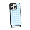 Cordée Cases Blue / White Gingham Phone Case Powder Blue Magsafe