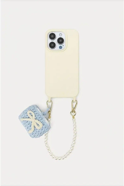 Cordée Cases Crochet Airpods Pouch In Powder Blue At Urban Outfitters