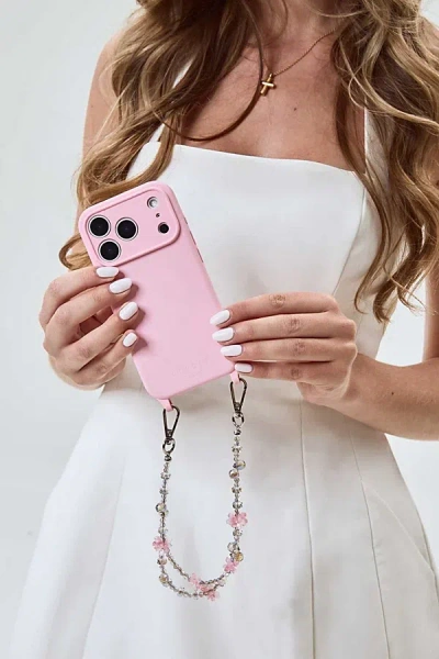 Cordée Cases Eva Phone Case And Chain Set In Blush At Urban Outfitters In Pink