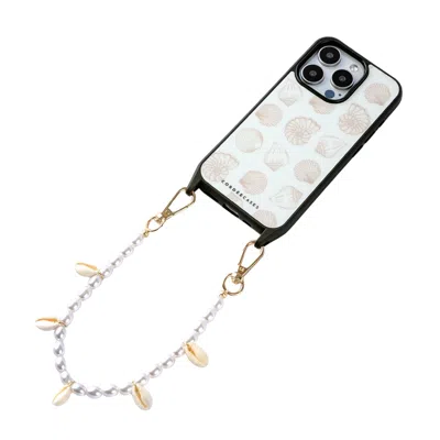 Cordée Cases Neutrals Pearl Paradise Phone Chain Set Magsafe In Multi