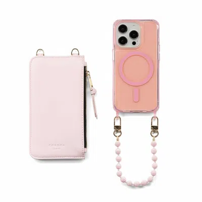 Cordée Cases Pink Berry 3-piece Phone Wristlet Set
