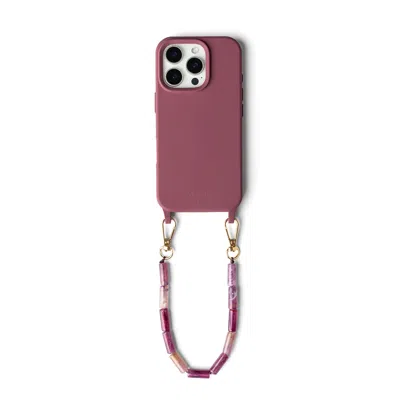 Cordée Cases Pink / Purple / Red Julia Phone Wristlet Set In Pink/purple/red