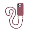 Cordée Cases Purple Scarlett Phone Chain Set In Brown