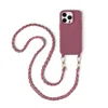 Cordée Cases Red Burgundy Phone Case, Emi Phone Chain Set Burgundy Magsafe In Red