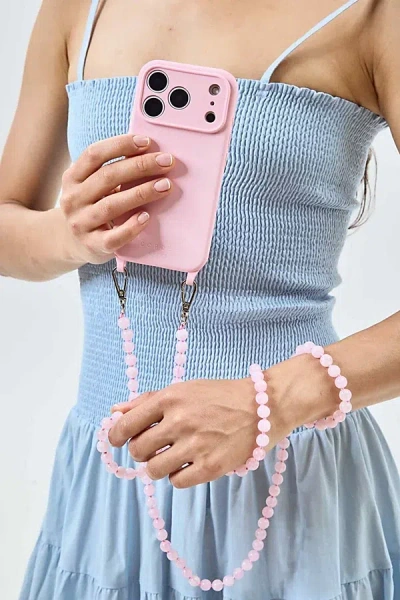 Cordée Cases Scarlett Phone Case And Chain Set In Blush At Urban Outfitters In Pink