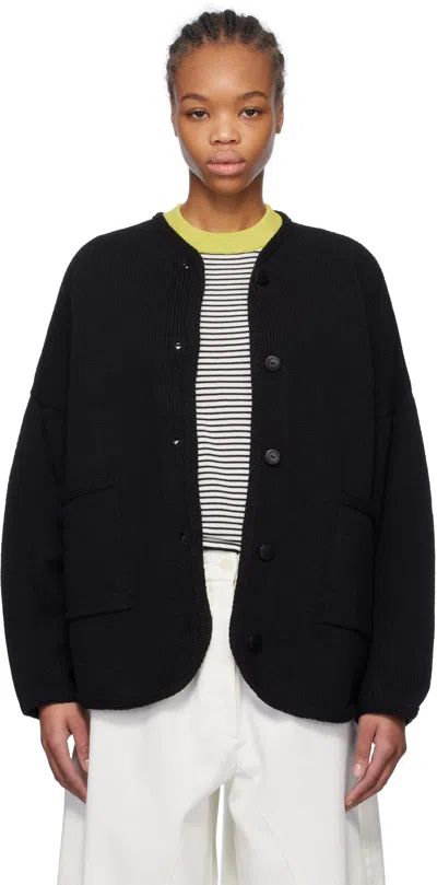 Cordera Black Cotton Cardigan