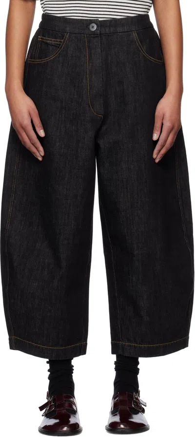 Cordera Black Curved Jeans