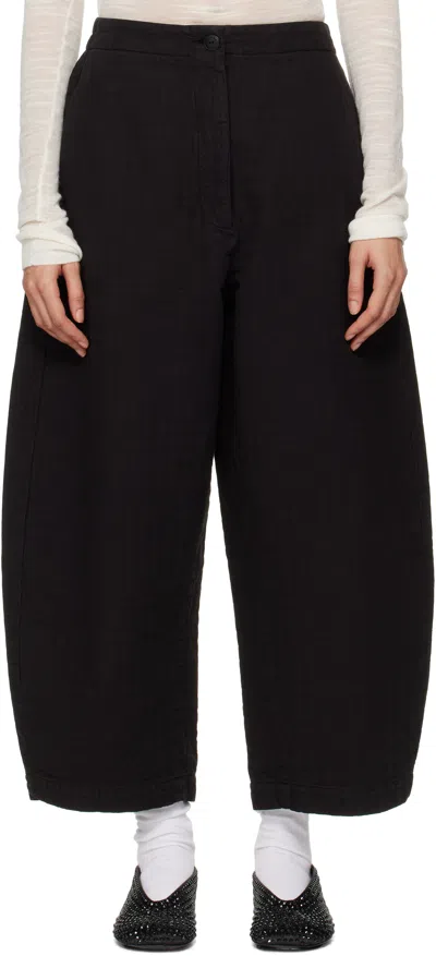 Cordera Black Curved Trousers