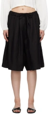 Cordera Black Maxi Shorts In Black