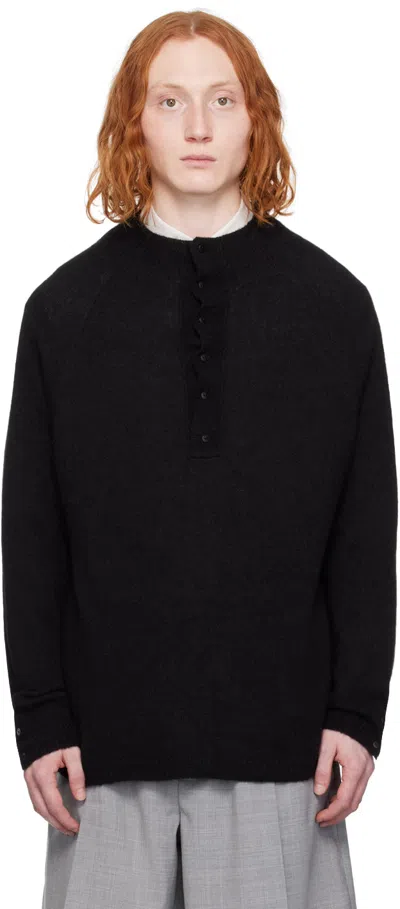 Cordera Black Mock Neck Polo