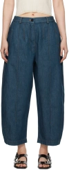 CORDERA BLUE FRONTAL SEAM CURVED JEANS