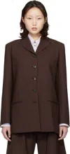 Cordera Brown Tailored Blazer In Brown