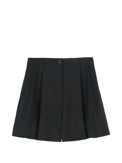 Cordera Button-fastening Tailored Shorts In Black
