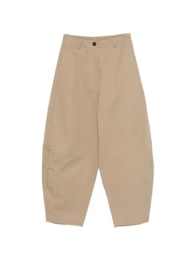 Cordera Buttoned Trousers In Brown