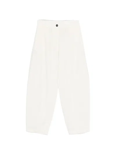 Cordera Buttoned Trousers In White