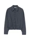 Cordera Checked Elasticated-hem Shirt In Blue